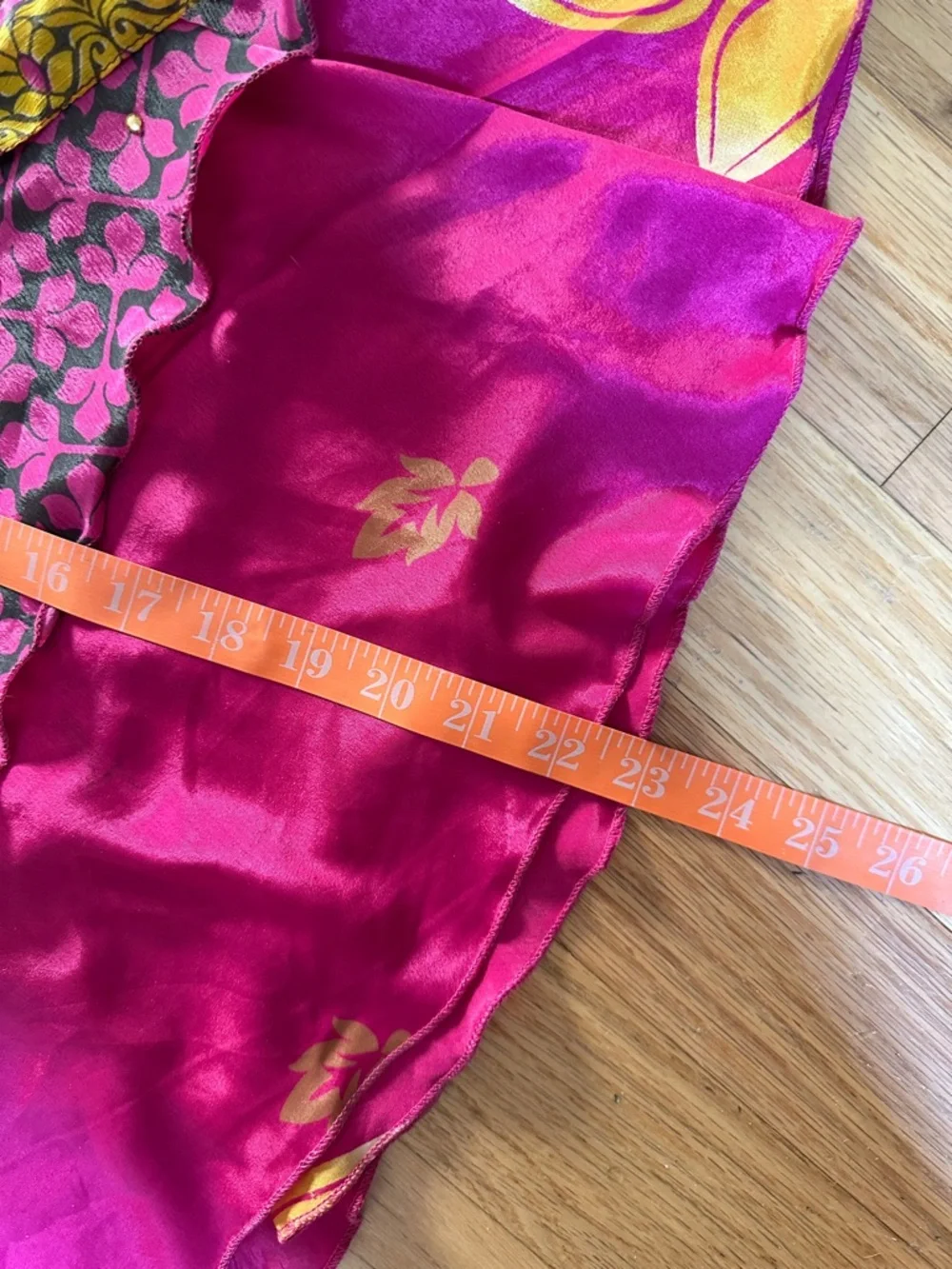 VINTAGE SILK BLEND WRAP SKIRT OSFM